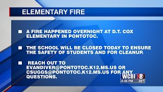 Elementary school catches fire overnight in Pontotoc Co.