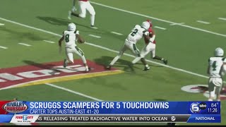 Scruggs scores 5 touchdowns in Carter's win over Austin-East