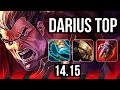 DARIUS vs KLED (TOP) | 11/1/6, Rank 6 Darius, Legendary | JP Grandmaster | 14.15