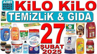 A101 KİLOLUK ERZAK GIDA TEMİZLİK | A101'DE BU HAFTA YAĞ UN TOZ DETERJAN A101 27 ŞUBAT 2025 KATALOĞU