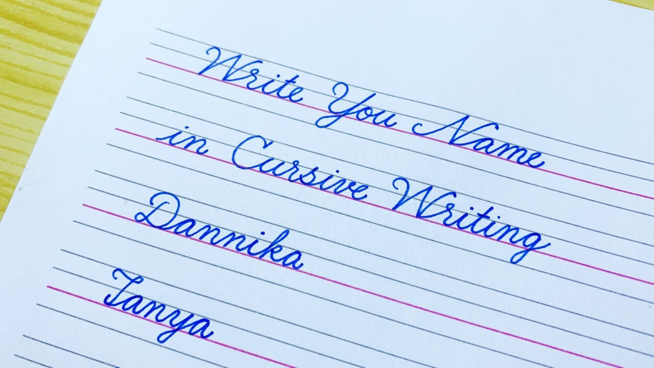 Live How To Write Your Name In Cursive Writing Youtube Live How To Write Your Name In Cursive Writing Youtube