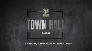 Club Resources | OVA Town Hall (September 25, 2023)