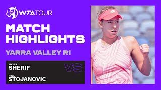 M. Sherif vs. N. Stojanovic | 2021 Yarra Valley Classic First Round | WTA Highlights