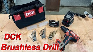 DCK 20V Brushless Cordless Electric Drill Set, Metal Chuck (KDJZ04-13) Unboxing and Review