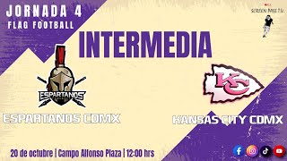 Espartanos CDMX vs Kansas City CDMX Jornada 4 Intermedia