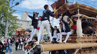 【HD高画質】石坂 西代 古野 だんじり 南河内だんじり祭 河内長野 令和5年 2023年‎9月‎24日