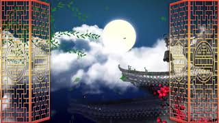 Mid-autumn festival moon display atmospheric led stage background video - Mid-Autumn