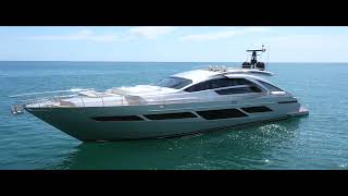 Super fast Pershing 9X motor yacht with carbon fibre hull and surface drives hits 42 knots top speed