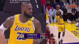 40-YEAR-OLD LEBRON JAMES IN TRANSITION WITH A SLAM! 💪 OLD MAN BRON!