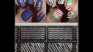 Born Pretty Store Nail Vinyl Stencils - 2 designs per pack