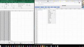 Load in Data to StatCrunch from Excel file with Copy Paste