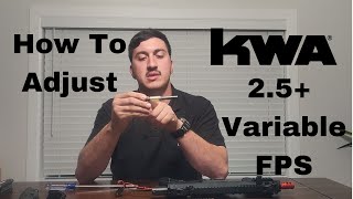 How to Adjust KWA 2.5+ variable FPS gearbox