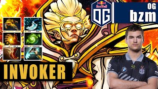 Invoker Mid | OG.bzm | BZM SUPER CRAZY FAST HAND COMBO REFRESHER BUILD | 7.31b Gameplay Highlights