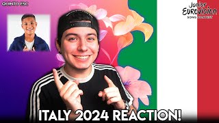 Simone Grande - Pigiama Party Reaction - Junior Eurovision 2024(Italy) - Quinto ESC