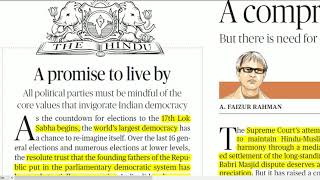 12 March 2019 - The Hindu Editorial News Paper Analysis - [UPSC/SSC/IBPS] by Naveen Yadav