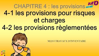 Les provisions pour risques et charges et provisions réglementées