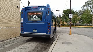 Pace Bus 2020 New Flyer XD40 20459 On Rt 319 Grand Avenue