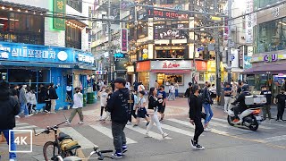 4K Walking Suyuri Food Alley, Seoul, Largest Commercial District in Gangbuk-gu