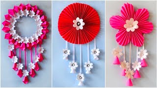 3 Easy and Quick Paper Wall Hanging Ideas /Cardboard  Reuse /simple and easy wall hanging