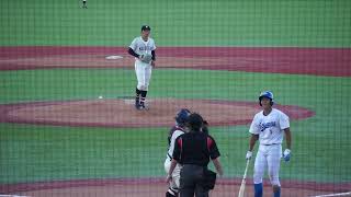 2023/9/18(月) 武内夏暉(國學院大学) vs 中島大輔(青山学院大学) ライト前ヒット