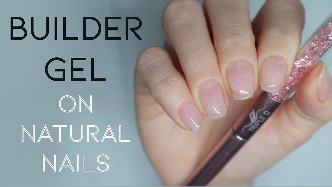 Builder Gel On Short Natural Nails | Triple D - YouTube