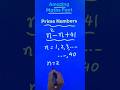 Prime Numbers II Amazing Fact II Bet You Never Knew This #youtubeshorts #prime #numbers #primenumber