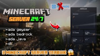 CARA MEMBUAT SERVER MINECRAFT  GRATIS TANPA LAG TANPA ATERNOS 24/7 😱