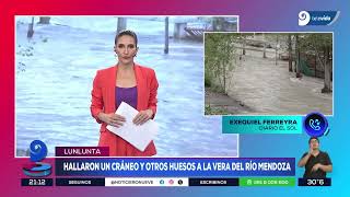 Con la crecida del río tras la tormenta: encontraron restos humanos en Las Compuertas y Lulunta