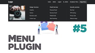 Menu plugin for thunderPHP Framework #05 | Mega menu | Quick programming tutorial