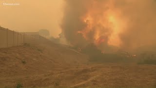 Wildfires in California force thousands to evacuate, triggers air quality concerns