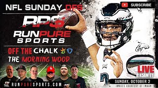 2022 NFL WEEK 4 DRAFTKINGS PICKS AND STRATEGY | RUN PURE DFS NFL SUNDAY