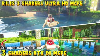 NGERII😱 3 SHADERS MCPE 1.19 TERBAIK - Shaders For Mcpe 1.19 - Shaders Render Dragon Terbaik #shaders