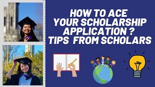 Applying for SCHOLARSHIP ABROAD: TIPS from SCHOLARS