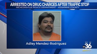 Man arrested on drug charges after traffic stop set to be arraigned today in Jessamine County