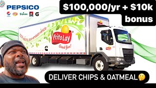 Frito-Lay \u0026 Quaker are PAYING up to $100k to deliver chips \u0026 oatmeal 😳 with a $10k bonus #Trucking