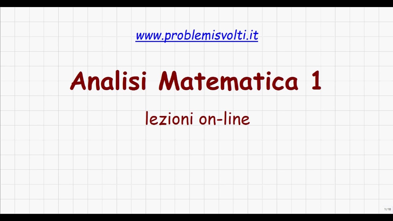 Analisi Matematica 1 - Lezione 17 - Teorema Su Composizione Di Funzioni ...