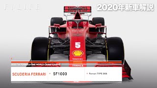 【F1新車解説】フェラーリSF1000、レッドブル型空力思想で躍進なるか【2020年】