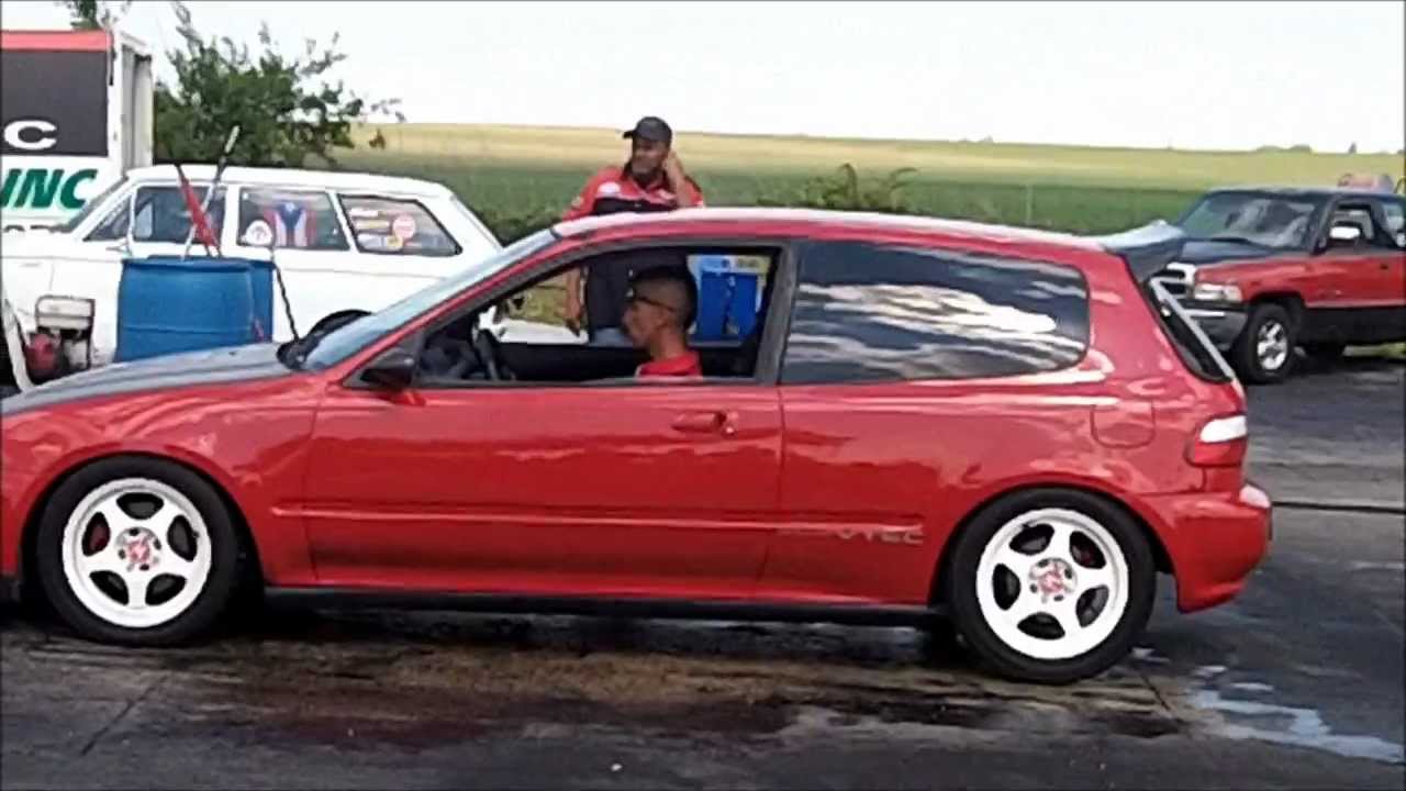 Fully Built B-Series Eg Hatch Vs Wagon 450hp+ - YouTube