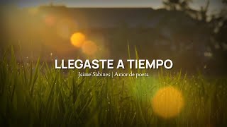 LLEGASTE A TIEMPO | Jaime Sabines // Video poema