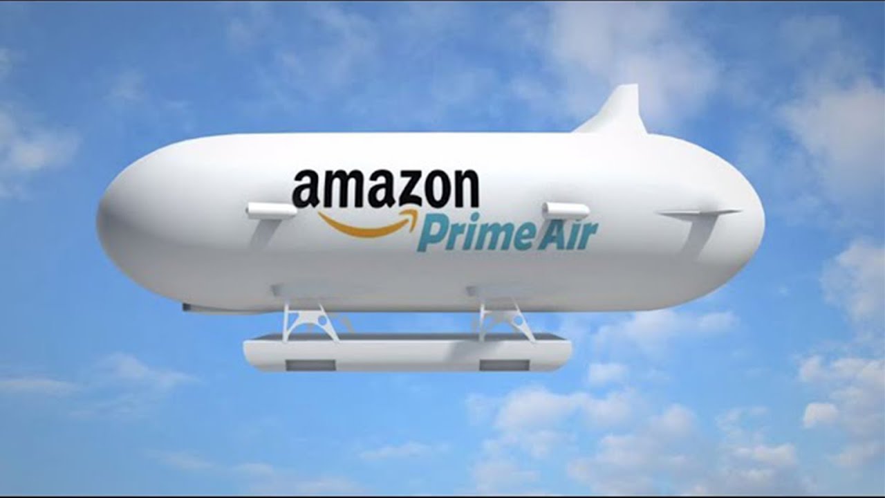 Amazon Airship To Launch Its Delivery Drones; Amazon's New No-line ...