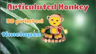 3D Printed Articulated Monkey (Time-lapse)