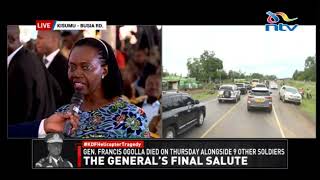 'Kenya failed General Francis Ogolla...': Martha Karua attends CDF's burial in Siaya
