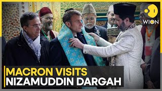 French President Macron enjoys Qawwali at Nizamuddin Dargah, Delhi | WION