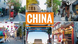 Virchual™ China | Beijing.Centre,  Zhengyangmen, Hutongs, Tiananmen Sq. Virtual 4K run | Chill music