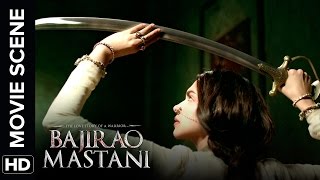 Deepika Practices Her Sword Skills | Bajirao Mastani | Movie Scene