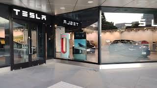 Tesla Store in the Shinjuku district of Tokyo