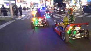 【マリカー】リアルマリオカート軍団渋谷を疾走!