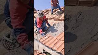 Roof tile construction process#shorts