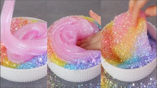Super rainbow crunchy slime. Relaxing Slime Compilation ASMR | Oddly Satisfying Video