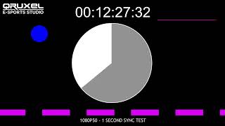 1080p50 Audio video sync tester 30 minute with timecode 1080p60fps